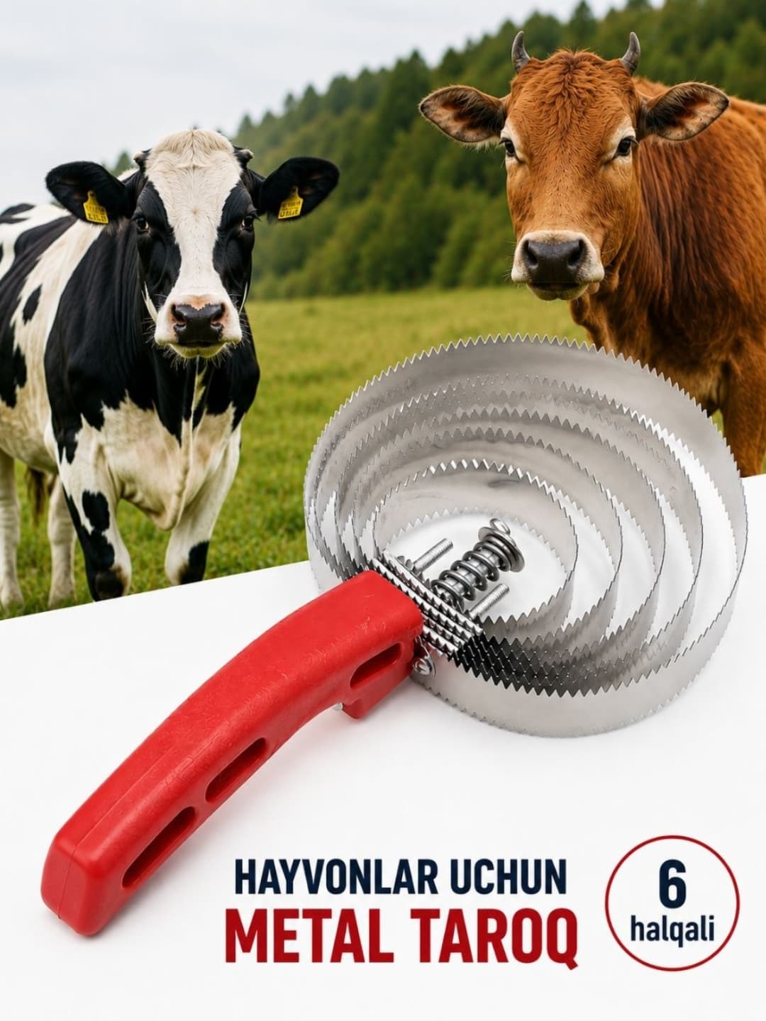 Hayvonlar uchun Metall Taroq